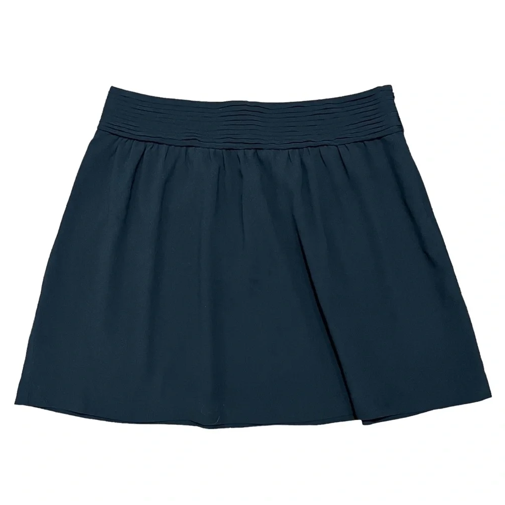 Ann Taylor LOFT Black Mini Skirt With Cumberbund Waist Size 4 - Picture 2 of 9